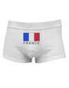 French Flag - France Text Mens Cotton Trunk Underwear by TooLoud-Men's Trunk Underwear-NDS Wear-White-Small-Davson Sales