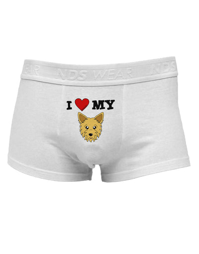 I Heart My - Cute Yorkshire Terrier Yorkie DogMens Cotton Trunk Underwear by TooLoud-Men's Trunk Underwear-TooLoud-White-Small-Davson Sales