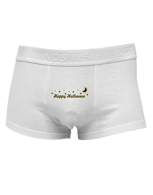 Happy Halloween Crescent Moon and Stars Mens Cotton Trunk Underwear-Men's Trunk Underwear-TooLoud-White-Small-Davson Sales