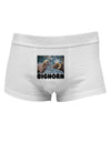 TooLoud Two Bighorn Rams Text Mens Cotton Trunk Underwear-Men's Trunk Underwear-NDS Wear-White-Small-Davson Sales