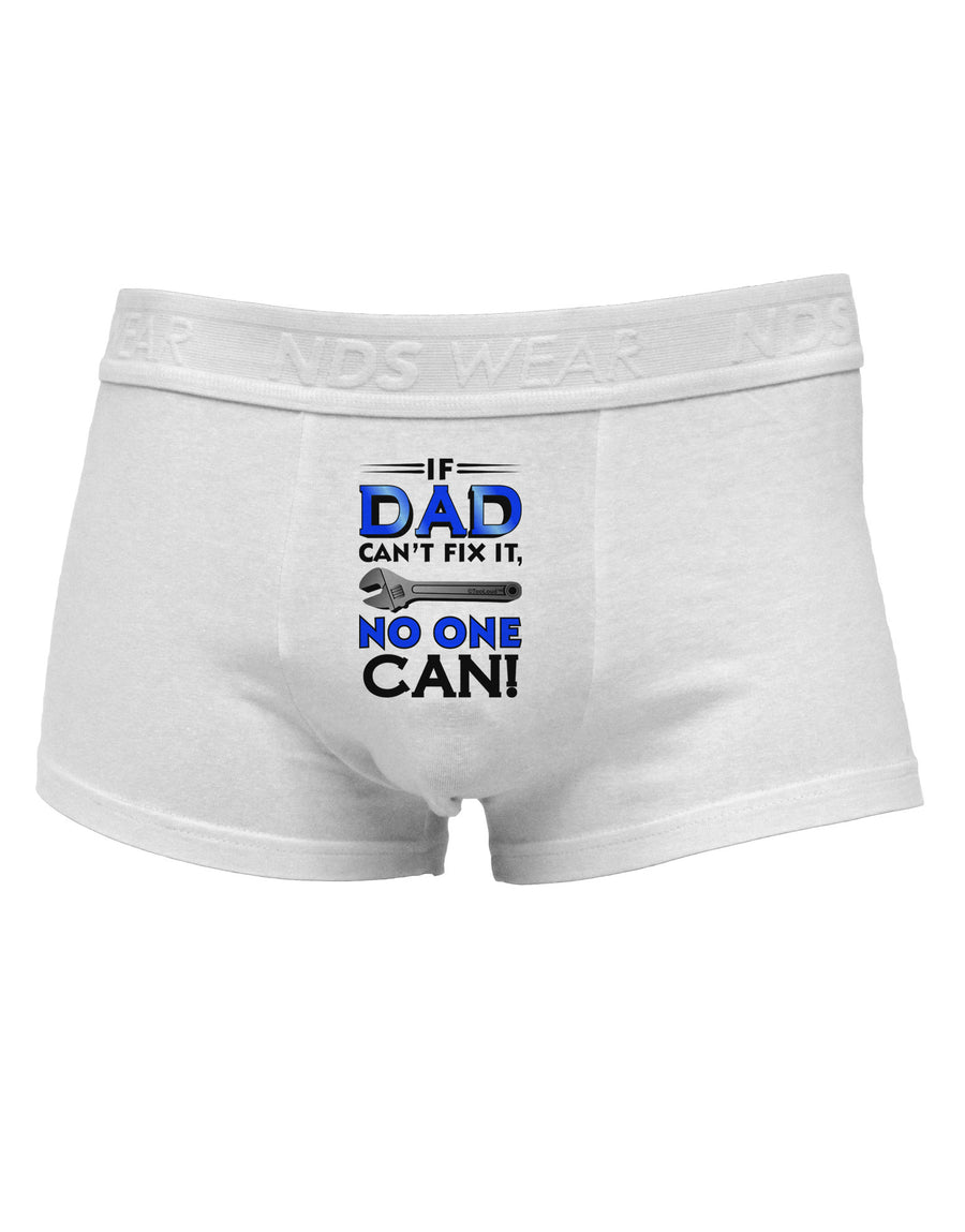 If Dad Can't Fix It Mens Cotton Trunk Underwear-Men's Trunk Underwear-NDS Wear-White-Small-Davson Sales