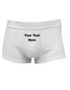 Enter Your Own Words Customized Text Mens Cotton Trunk Underwear-Men's Trunk Underwear-NDS Wear-White-Small-Davson Sales
