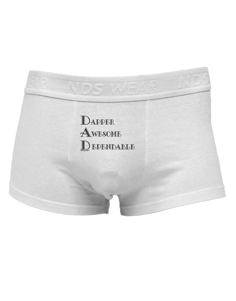 DAD - Acronym Mens Cotton Trunk Underwear by TooLoud-Men's Trunk Underwear-NDS Wear-White-Small-Davson Sales