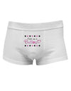 Cute As A Button Mens Cotton Trunk Underwear-Men's Trunk Underwear-NDS Wear-White-Small-Davson Sales