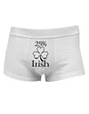 25 Percent Irish - St Patricks Day Mens Cotton Trunk Underwear by TooLoud-Men's Trunk Underwear-NDS Wear-White-Small-Davson Sales