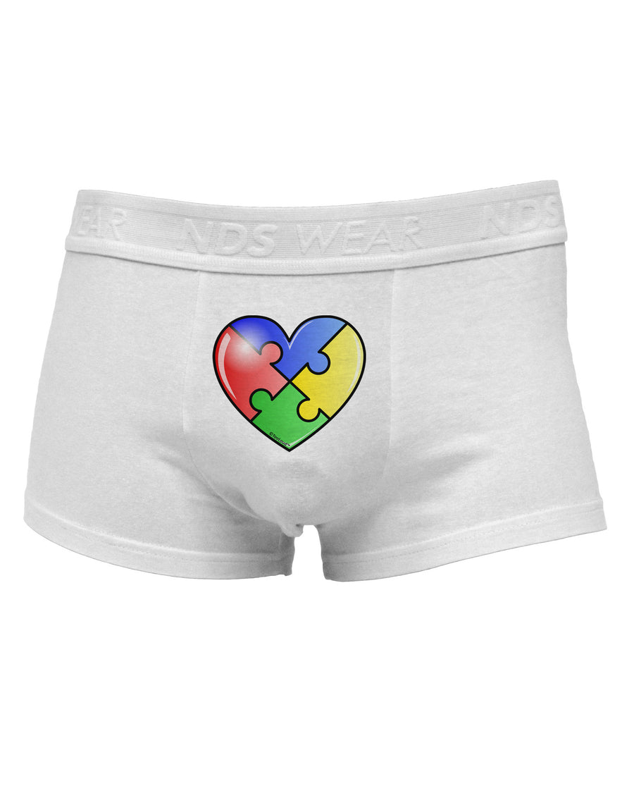 Big Puzzle Heart - Autism Awareness Mens Cotton Trunk Underwear by TooLoud-Men's Trunk Underwear-NDS Wear-White-Small-Davson Sales