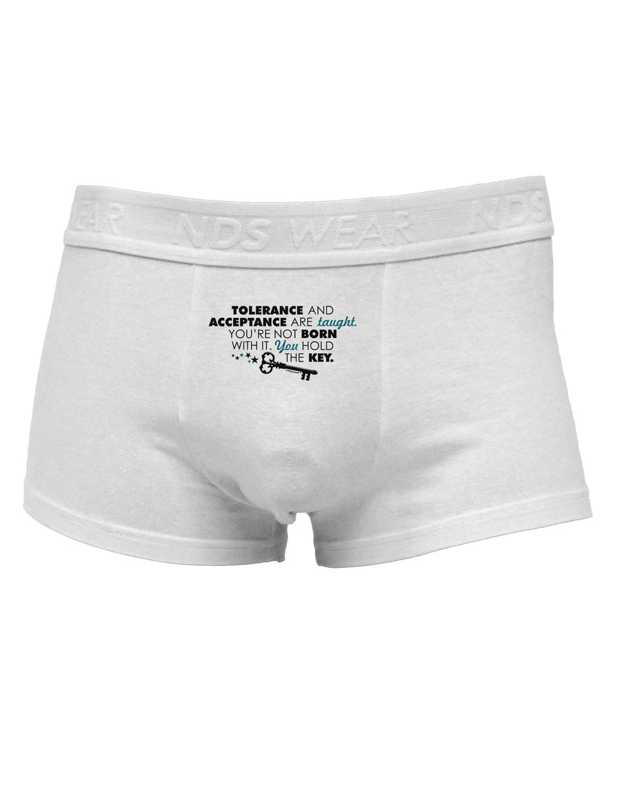 Tolerance And Acceptance Mens Cotton Trunk Underwear-Men's Trunk Underwear-NDS Wear-White-Small-Davson Sales