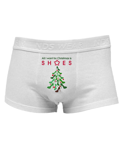 All I want for Christmas is Shoes Mens Cotton Trunk Underwear-Men's Trunk Underwear-TooLoud-White-Small-Davson Sales