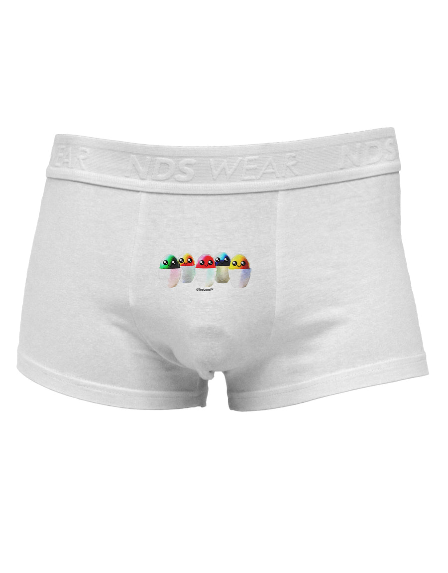 Kawaii Easter Eggs - No Text Mens Cotton Trunk Underwear by TooLoud-Men's Trunk Underwear-NDS Wear-White-Small-Davson Sales