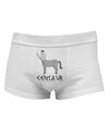 Greek Mythology Centaur Design - Grayscale - TextMens Cotton Trunk Underwear by TooLoud-Men's Trunk Underwear-NDS Wear-White-Small-Davson Sales