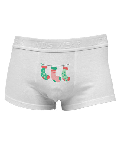 Cute Hanging Christmas StockingsMens Cotton Trunk Underwear by TooLoud-Men's Trunk Underwear-NDS Wear-White-Small-Davson Sales