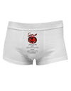 Birthstone Garnet Mens Cotton Trunk Underwear-Men's Trunk Underwear-NDS Wear-White-Small-Davson Sales