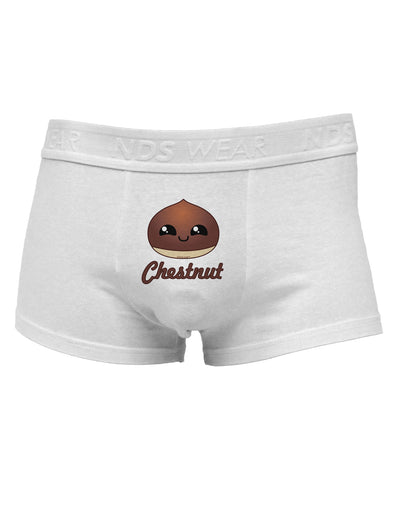 Cute Chestnut Design - Christmas Text Mens Cotton Trunk Underwear-Men's Trunk Underwear-TooLoud-White-Small-Davson Sales