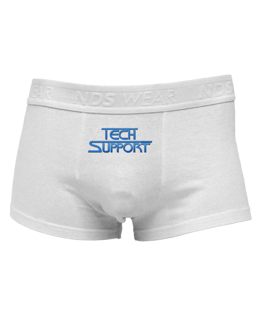 Tech Support Logo Mens Cotton Trunk Underwear-Men's Trunk Underwear-NDS Wear-White-Small-Davson Sales