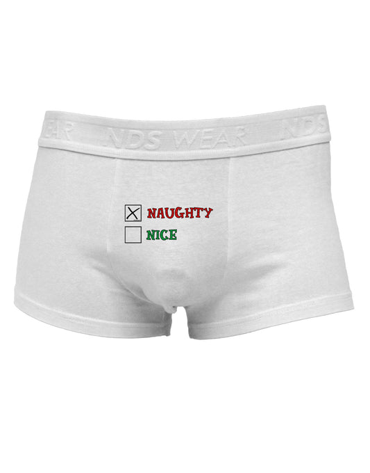 Naughty or Nice Christmas - Naughty Mens Cotton Trunk Underwear-Men's Trunk Underwear-TooLoud-White-Small-Davson Sales
