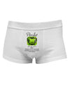 Birthstone Peridot Mens Cotton Trunk Underwear-Men's Trunk Underwear-NDS Wear-White-Small-Davson Sales