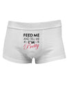 Feed Me and Tell Me I'm Pretty Mens Cotton Trunk Underwear-Men's Trunk Underwear-NDS Wear-White-Small-Davson Sales