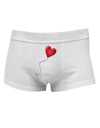 Cute Red Heart BalloonMens Cotton Trunk Underwear-Men's Trunk Underwear-NDS Wear-White-Small-Davson Sales