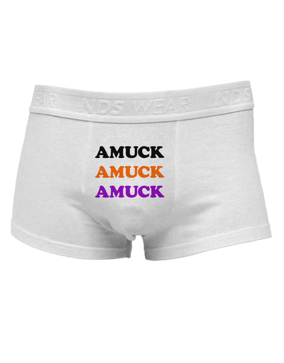 Amuck Amuck Amuck Halloween Mens Cotton Trunk Underwear-Men's Trunk Underwear-TooLoud-White-Small-Davson Sales