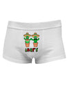 Fiesta Cactus Couple Amor Mens Cotton Trunk Underwear-Men's Trunk Underwear-NDS Wear-White-Small-Davson Sales