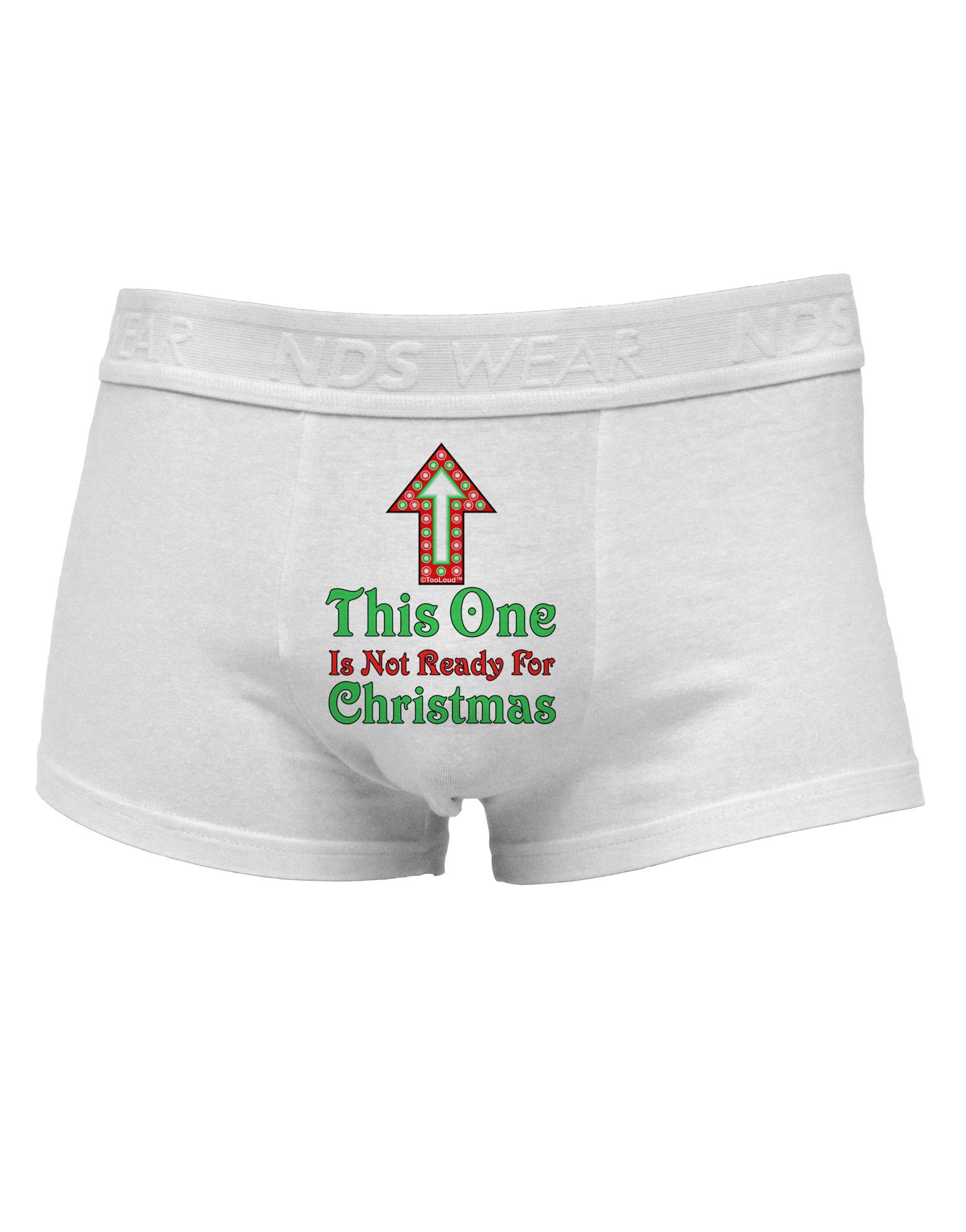This One Is Not Ready For Christmas Mens Cotton Trunk Underwear-Men's Trunk Underwear-NDS Wear-White-Small-Davson Sales