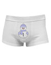 Cute Snowman With Hat and Scarf Christmas Mens Cotton Trunk Underwear-Men's Trunk Underwear-TooLoud-White-Small-Davson Sales