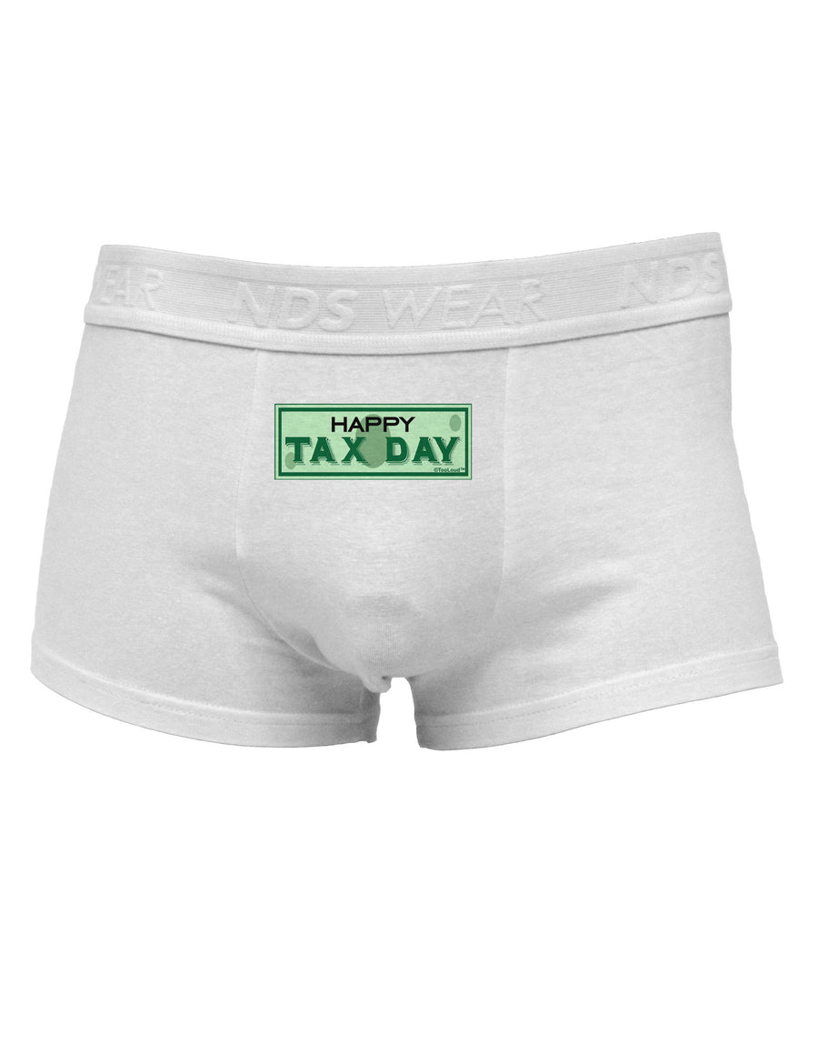 Happy Tax Day Mens Cotton Trunk Underwear-Men's Trunk Underwear-NDS Wear-White-Small-Davson Sales