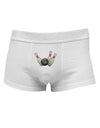 Bowling Ball with Pins Mens Cotton Trunk Underwear-Men's Trunk Underwear-NDS Wear-White-Small-Davson Sales