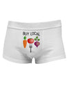 Buy Local - Vegetables Design Mens Cotton Trunk Underwear-Men's Trunk Underwear-NDS Wear-White-Small-Davson Sales