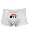 Bald Eagle USA Mens Cotton Trunk Underwear-Men's Trunk Underwear-NDS Wear-White-Small-Davson Sales