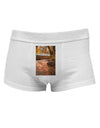 Mt Shavano Colorado Text Mens Cotton Trunk Underwear-Men's Trunk Underwear-NDS Wear-White-Small-Davson Sales