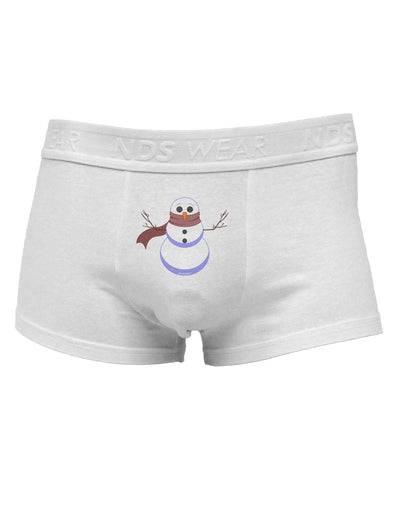 Snowman with Scarf Design Mens Cotton Trunk Underwear-Men's Trunk Underwear-TooLoud-White-Small-Davson Sales