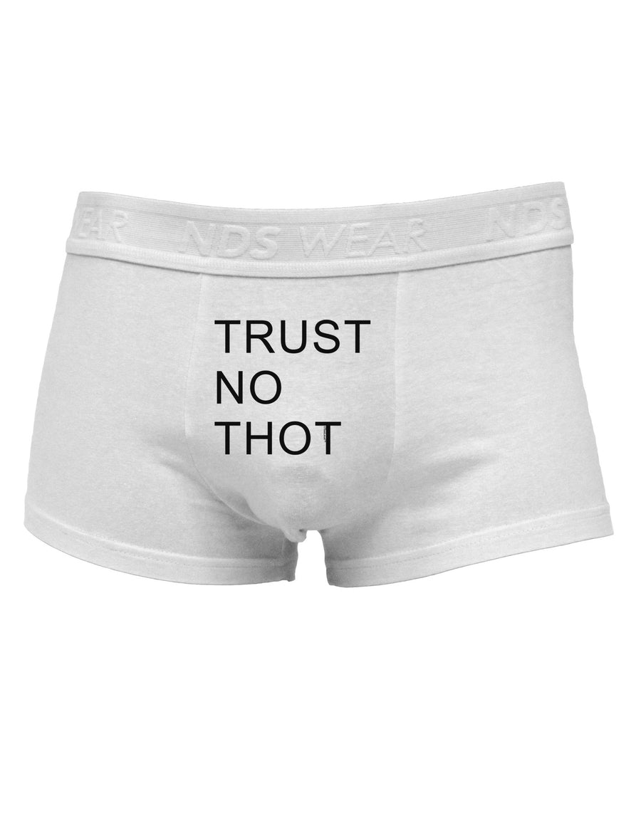 Trust No Thot Mens Cotton Trunk Underwear-Men's Trunk Underwear-NDS Wear-White-Small-Davson Sales