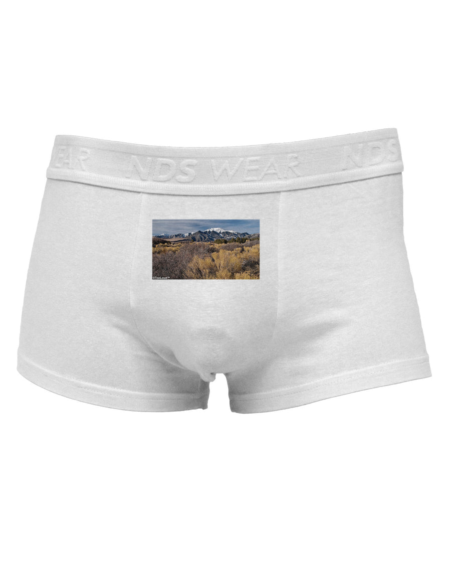 Mountain Forest Park Mens Cotton Trunk Underwear-Men's Trunk Underwear-NDS Wear-White-Small-Davson Sales