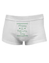 Happy St Patricks Day Clovers Mens Cotton Trunk Underwear-Men's Trunk Underwear-NDS Wear-White-Small-Davson Sales