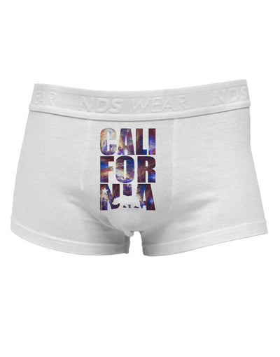 California Republic Design - Space Nebula PrintMens Cotton Trunk Underwear by TooLoud-Men's Trunk Underwear-NDS Wear-White-Small-Davson Sales