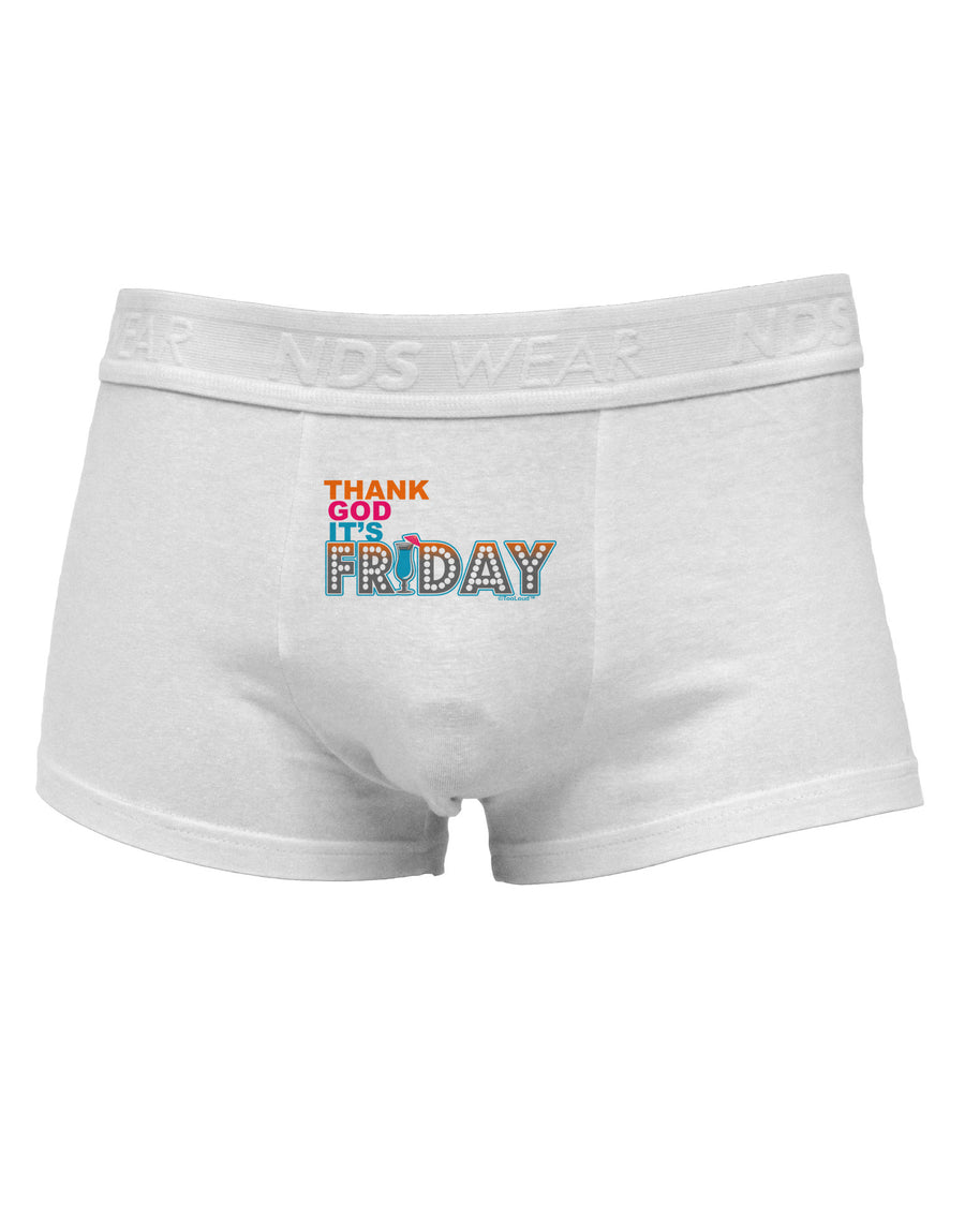 Thank God It's Friday Mixed Drink Mens Cotton Trunk Underwear-Men's Trunk Underwear-NDS Wear-White-Small-Davson Sales