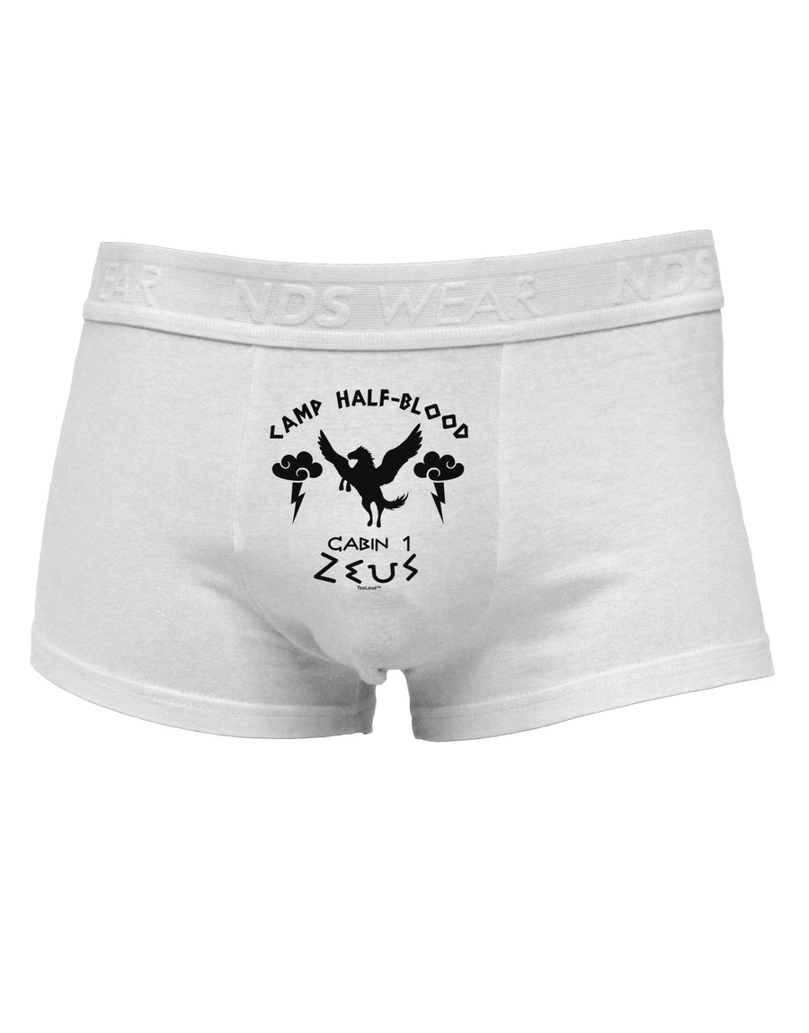 Camp Half Blood Cabin 1 Zeus Mens Cotton Trunk Underwear by NDS Wear-Men's Trunk Underwear-NDS Wear-White-Small-Davson Sales