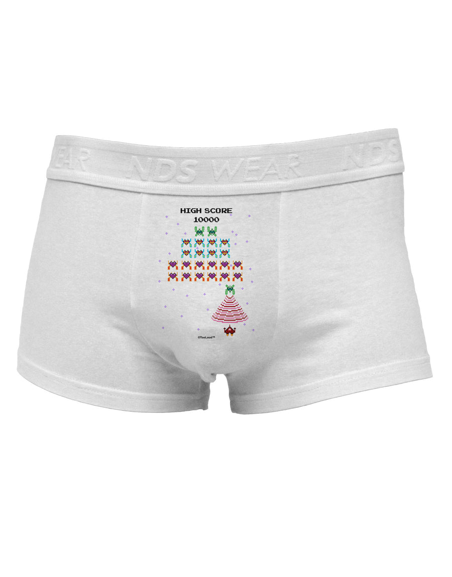 Retro Heart Fighter Mens Cotton Trunk Underwear-Men's Trunk Underwear-NDS Wear-White-Small-Davson Sales