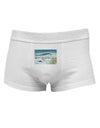 CO Snow Scene Text Mens Cotton Trunk Underwear-Men's Trunk Underwear-NDS Wear-White-Small-Davson Sales