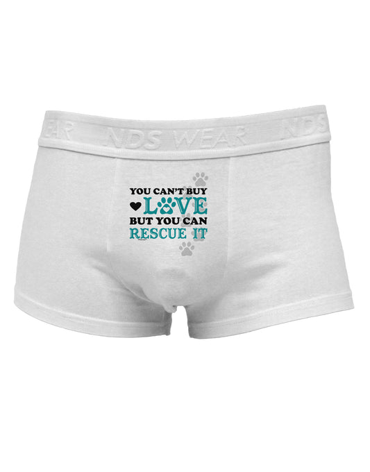 Can't Buy Love Rescue It Mens Cotton Trunk Underwear-Men's Trunk Underwear-NDS Wear-White-Small-Davson Sales