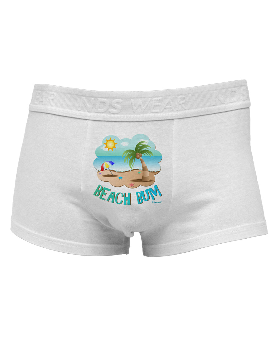 Fun Summer Beach Scene - Beach Bum Mens Cotton Trunk Underwear by TooLoud-Men's Trunk Underwear-NDS Wear-White-Small-Davson Sales