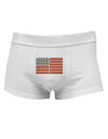 American Breakfast Flag - Bacon and Eggs Mens Cotton Trunk Underwear-Men's Trunk Underwear-NDS Wear-White-Small-Davson Sales