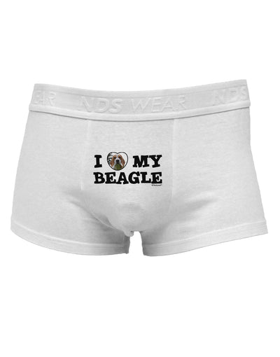 I Heart My BeagleMens Cotton Trunk Underwear by TooLoud-Men's Trunk Underwear-TooLoud-White-Small-Davson Sales