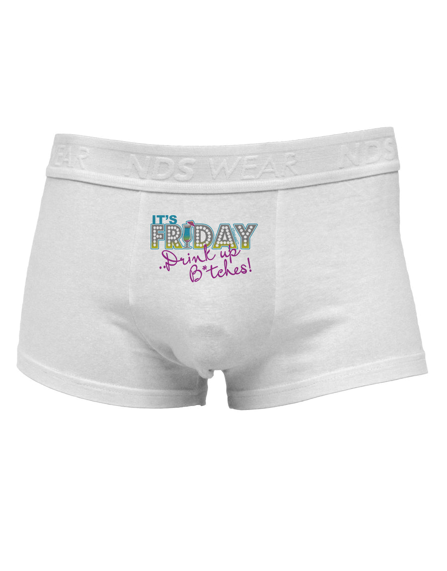 It's Friday - Drink Up Mens Cotton Trunk Underwear-Men's Trunk Underwear-NDS Wear-White-Small-Davson Sales