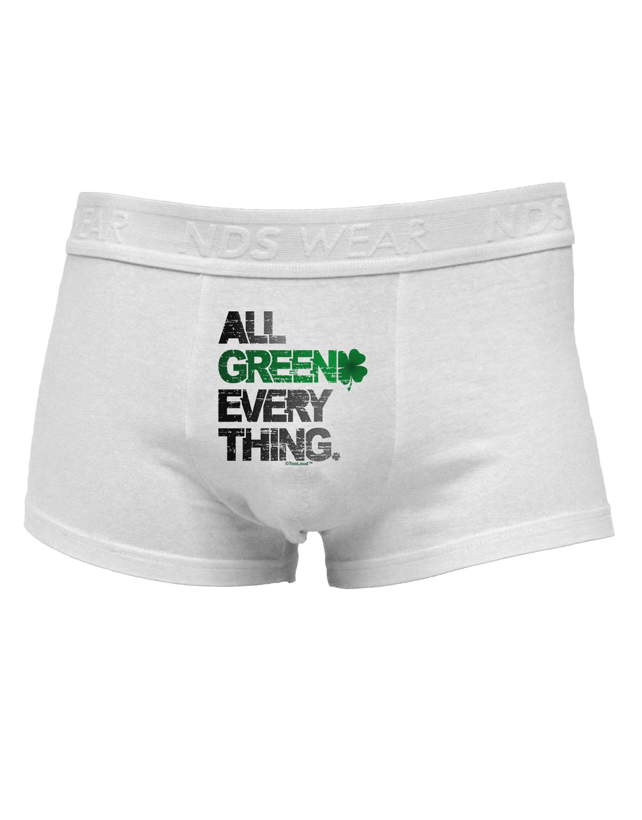 All Green Everything Distressed Mens Cotton Trunk Underwear-Men's Trunk Underwear-NDS Wear-White-Small-Davson Sales