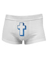 Simple Cross Design Glitter - Blue Mens Cotton Trunk Underwear by TooLoud-Men's Trunk Underwear-NDS Wear-White-Small-Davson Sales