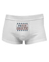 Proud Veteran Flag Mens Cotton Trunk Underwear-Men's Trunk Underwear-NDS Wear-White-Small-Davson Sales