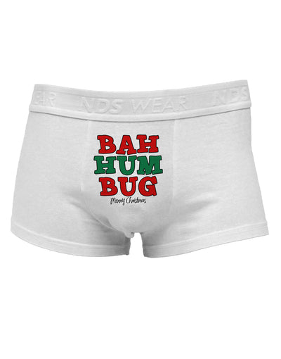 Bah Humbug Merry Christmas Mens Cotton Trunk Underwear-Men's Trunk Underwear-TooLoud-White-Small-Davson Sales