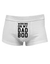 TooLoud Working On My Dad Bod Mens Cotton Trunk Underwear-Men's Trunk Underwear-NDS Wear-White-Small-Davson Sales